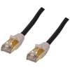 Cavo rete HQ HQCC-CR5E/01. Cavo da  RJ45 maschio a RJ45 maschio con connettori dorati. Cavo CAT5E da 1 metro.